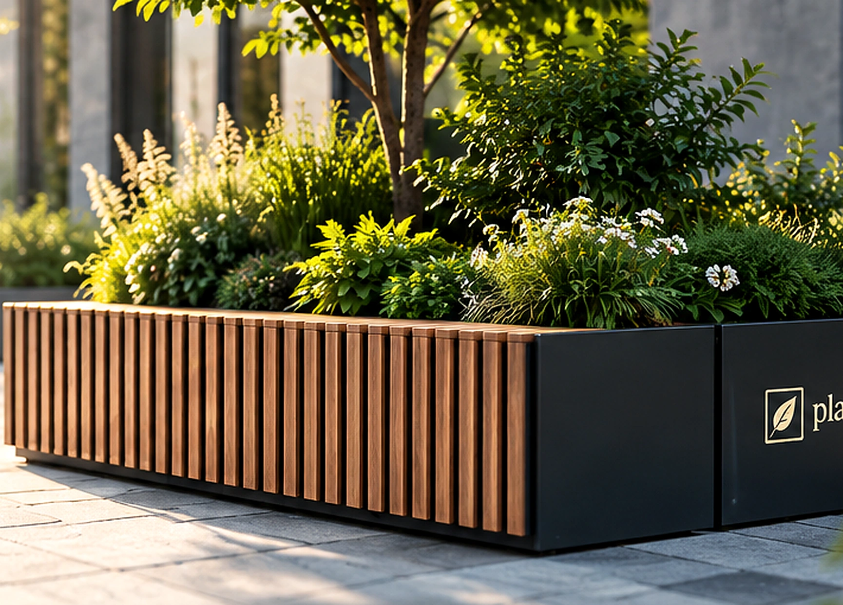 PLANTER1000 — mobilier urban modular cu vegetație și șezut